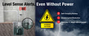 Level Sense Sump Pump Alarm with 15ft Float – 120dB siren, self-charging LiPo battery powers alarm for up to 1 week during outages.