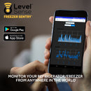 Wifi Freezer Alarm and Refrigerator Temperature Monitor – Wireless Freezer Thermometer with Sensor, Audible Siren and App Supported Notifications for Android and iOS Devices - Level Sense (by Sump Alarm Inc.)