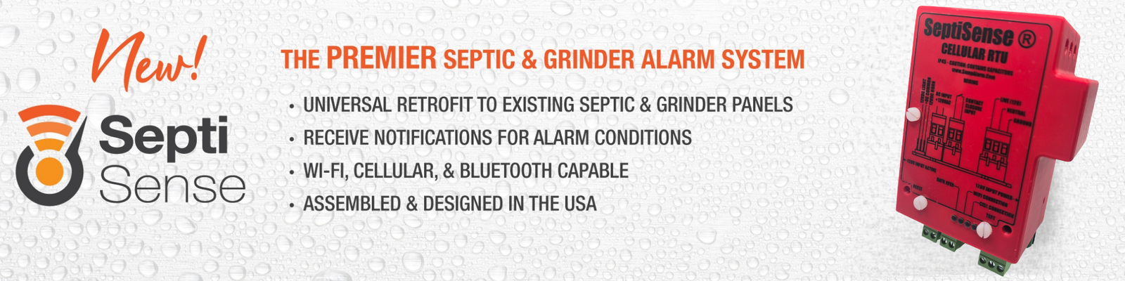 SeptiSense® – The Premier Septic & Grinder Pump Alarm System