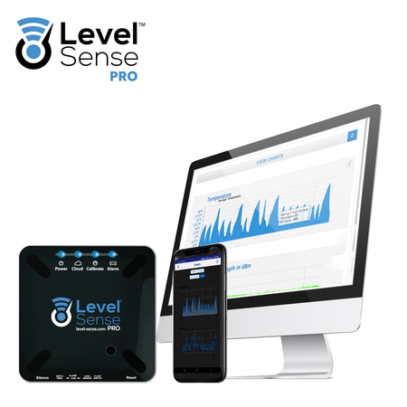 Level Sense PRO- Wi-Fi Enabled Sump Pump, Water Heater, Temperature, Humidity, and Leak Detector